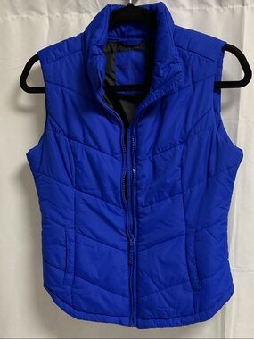 Aeropostale Bright Blue Quilted Puffer Vest